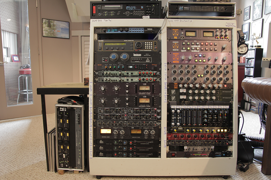 Rack of Vibe and Vocal Booth, Recording, Gear